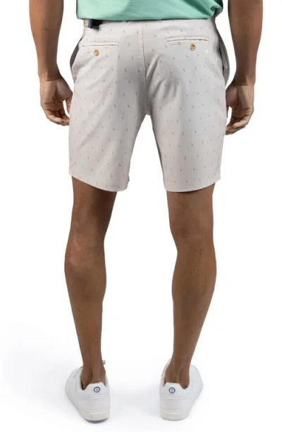 Tailorbyrd Print Performance Shorts In Gray