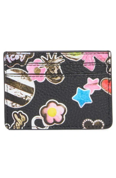 Marc Jacobs Sticker Bold Card Case In Multi