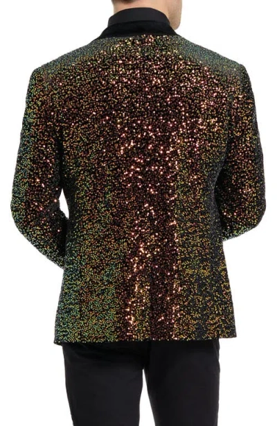 Opposuits Sequins Mens Slim Fit Suit Jacket In Multi