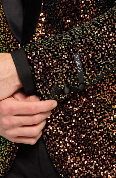 Opposuits Sequins Mens Slim Fit Suit Jacket In Multi