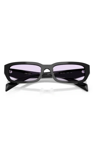 Prada Pr B06sf Rectangular Sunglasses In Brown