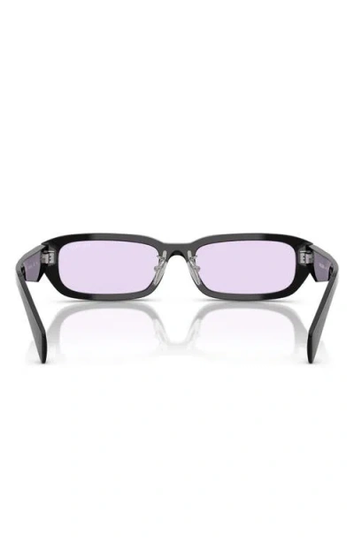 Prada Pr B06sf Rectangular Sunglasses In Brown