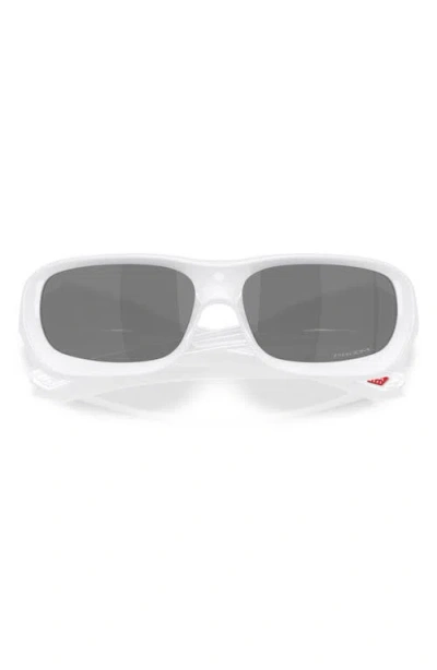 Oakley Permian Rectangle-frame Sunglasses In White