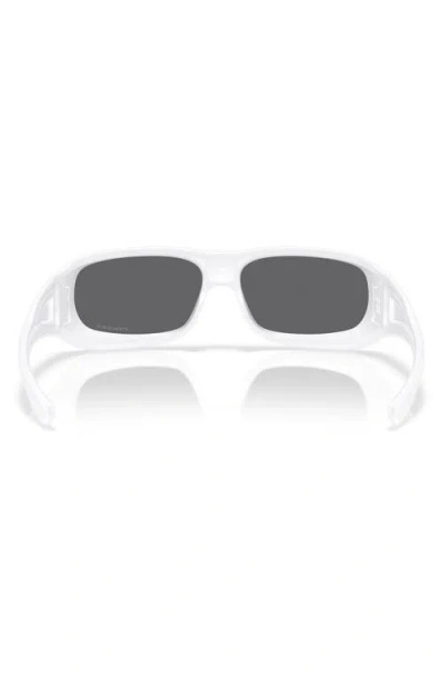 Oakley Permian Rectangle-frame Sunglasses In White