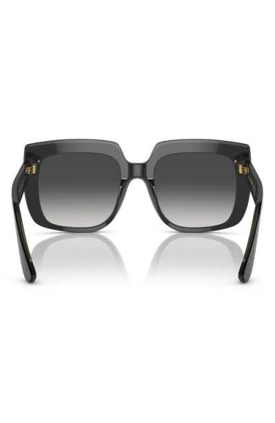 Dolce & Gabbana Square-frame Oversized Sunglasses In Schwarz