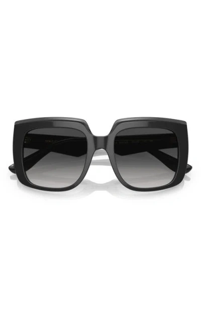 Dolce & Gabbana Square-frame Oversized Sunglasses In Schwarz