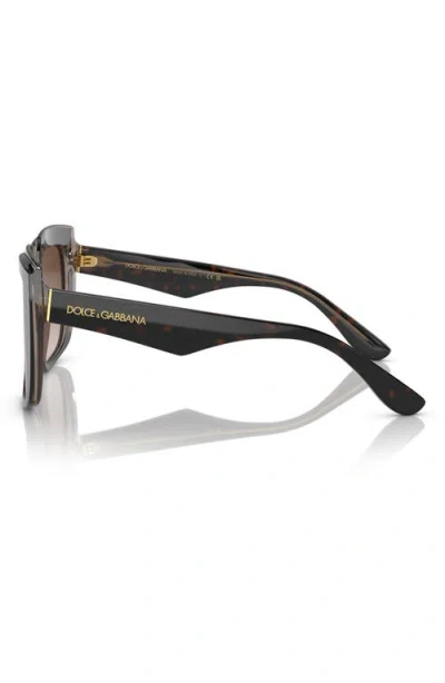 Dolce & Gabbana Capri Square-frame Sunglasses In Gold