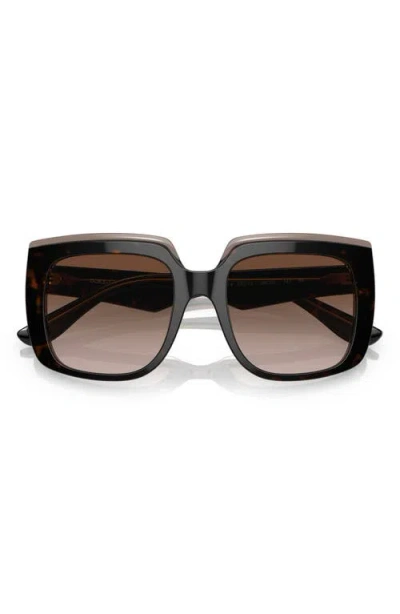 Dolce & Gabbana Capri Square-frame Sunglasses In Gold