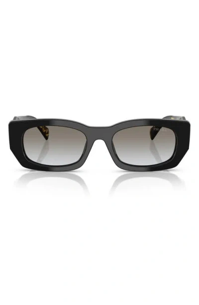 Prada Grey Gradient Rectangular Ladies Sunglasses Pr B05s 3890a7 53 In Neutral