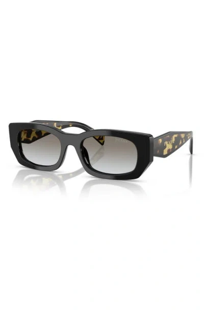 Prada Grey Gradient Rectangular Ladies Sunglasses Pr B05s 3890a7 53 In Neutral