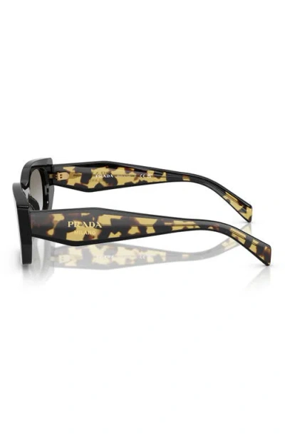 Prada Grey Gradient Rectangular Ladies Sunglasses Pr B05s 3890a7 53 In Neutral