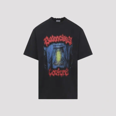 Balenciaga Cotton Salon De Couture Gothic T-shirt In Multi