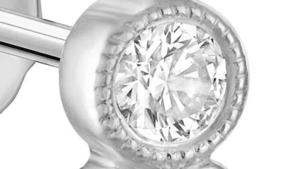 Maria Tash Five Diamond Trinity Stud Earring In Green