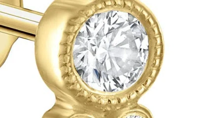 Maria Tash Five Diamond Trinity Stud Earring In Pattern