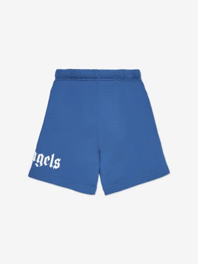 Palm Angels Simple Shorts In Blue