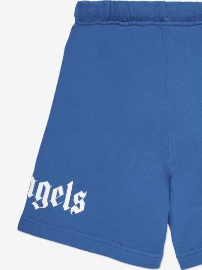Palm Angels Simple Shorts In Blue