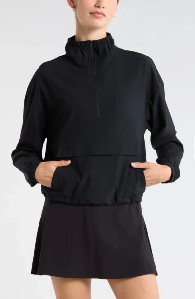 Zella Transit Pullover Jacket In Black