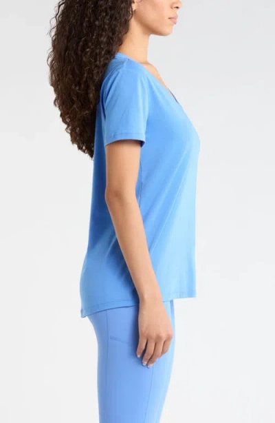 Zella Breathe Active T-shirt In Blue