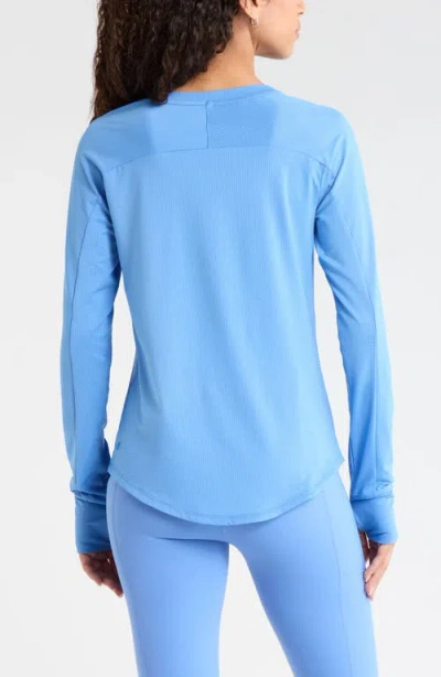 Zella Rally Mesh Top In Blue
