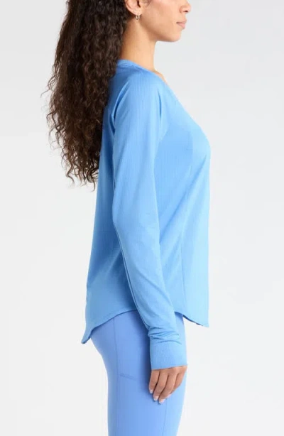 Zella Rally Mesh Top In Blue