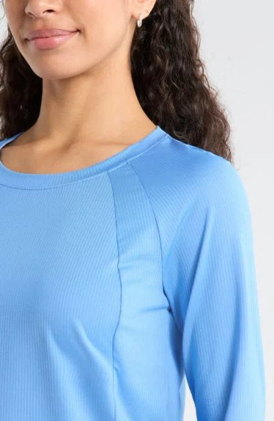 Zella Rally Mesh Top In Blue