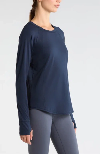 Zella Rally Mesh Top In Blue