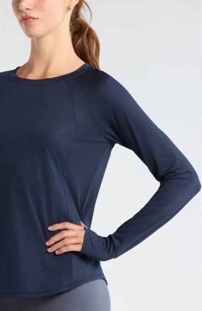 Zella Rally Mesh Top In Blue