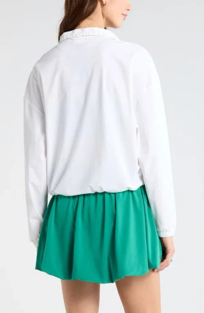 Zella Transit Pullover Jacket In White