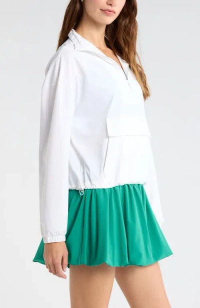 Zella Transit Pullover Jacket In White