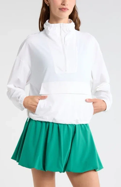 Zella Transit Pullover Jacket In White