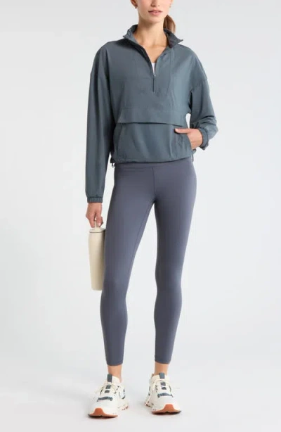 Zella Transit Pullover Jacket In Blue