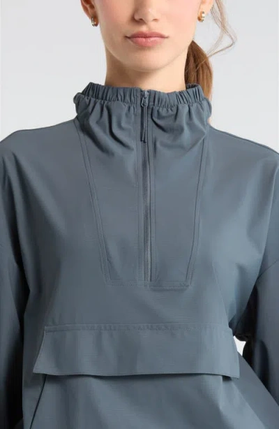 Zella Transit Pullover Jacket In Blue