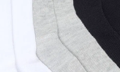 Nordstrom Athleisure Lettuce Edge Assorted 3-pack Ankle Socks In Black