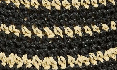 Nordstrom Stripe Packable Lantern Hat In Metallic