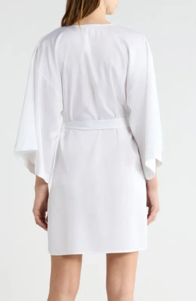 Open Edit Get Ready With Me Satin Robe In White