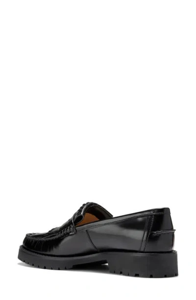 Cole Haan Treena Lug Sole Kiltie Loafer In Black