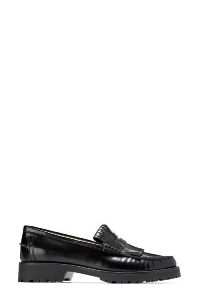 Cole Haan Treena Lug Sole Kiltie Loafer In Black