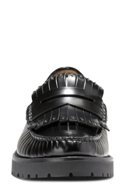 Cole Haan Treena Lug Sole Kiltie Loafer In Black