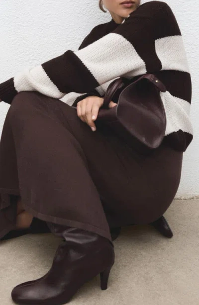 Mango Knit Striped Sweater In Multi