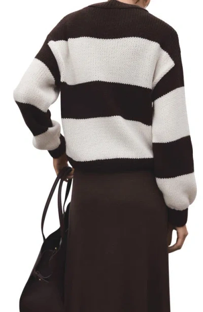 Mango Knit Striped Sweater In Multi