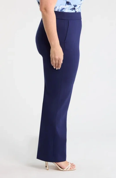 Ak Anne Klein Pull On Pants In Blue