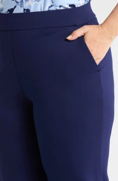 Ak Anne Klein Pull On Pants In Blue