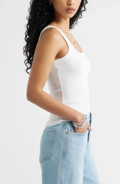 Open Edit Rib Camisole In White