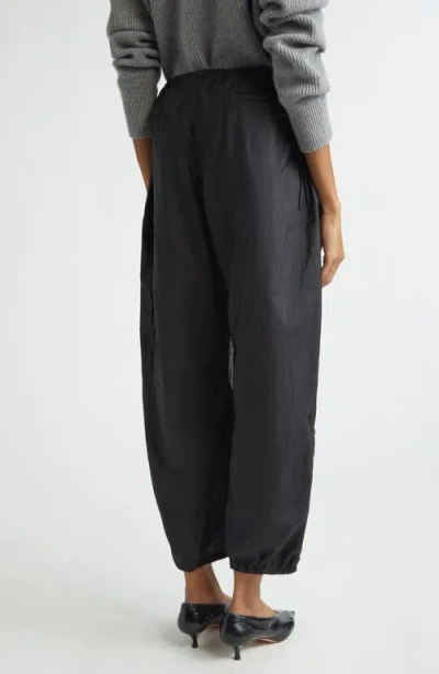 Brandon Maxwell Scout Drawstring Cargo Pants In Black