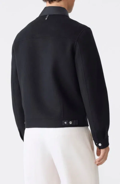 Mackage Hayes Wool Jacket In Black