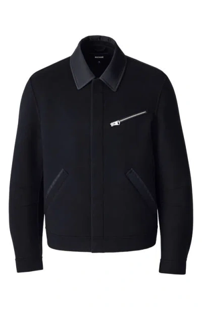 Mackage Hayes Wool Jacket In Black