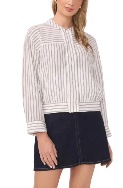 Vince Camuto Snap Front Bomber Jacket In Neutral