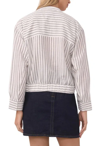 Vince Camuto Snap Front Bomber Jacket In Neutral