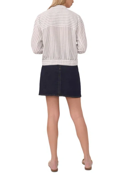 Vince Camuto Snap Front Bomber Jacket In Neutral