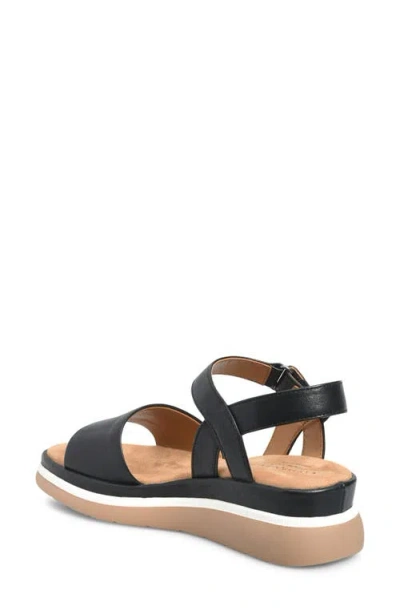 Comfortiva Ash Ankle Strap Platform Wedge Sandal In Multi